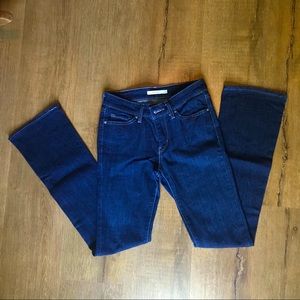 (G) Levi’s 715 dark wash bootcut jeans